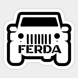 Letterkenny Ferda Truck White Sticker